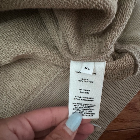 NWT HELMUT LANG Mens Beige Hoodie - Picture 3 of 4